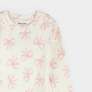 Petit Lem Pajama Set in Bows