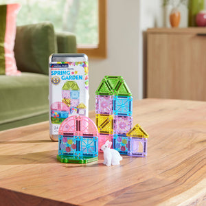 Magna-Tiles microMAGS Spring Garden 24-  Piece Travel Set