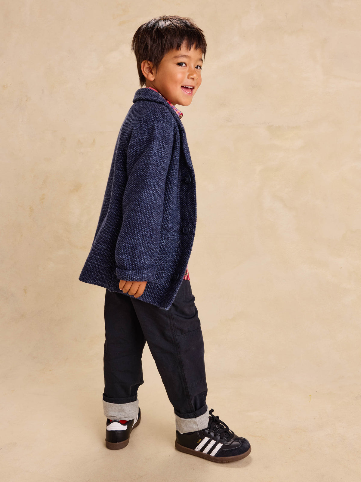 Tea Collection Sweater Blazer in Indigo