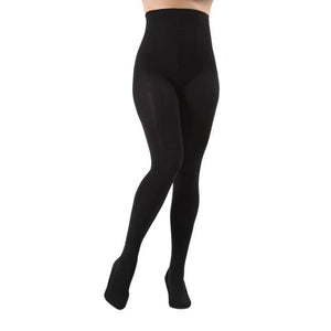 MeMoi Completely Opaque Control Top Tights Black