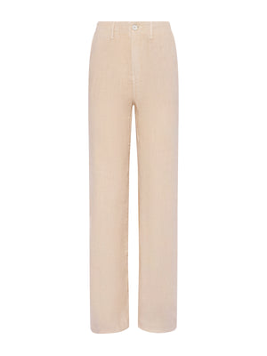 L'Agence Brie High Rise Wide Leg Pant in Doeskin