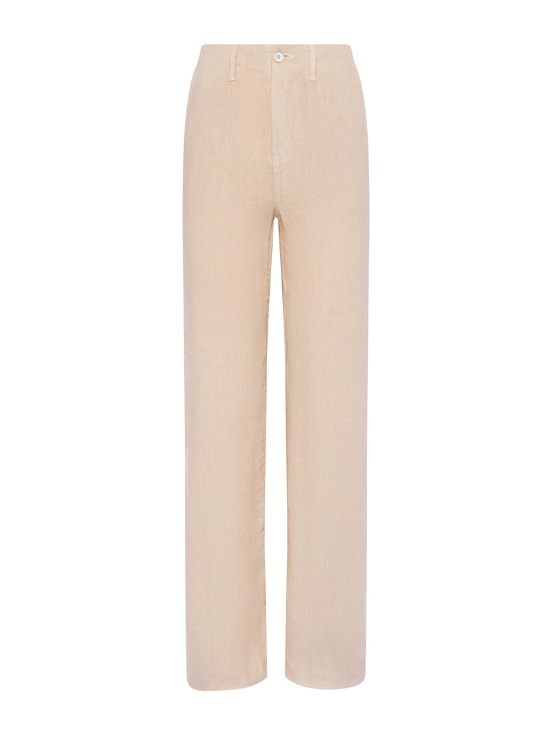 L'Agence Brie High Rise Wide Leg Pant in Doeskin