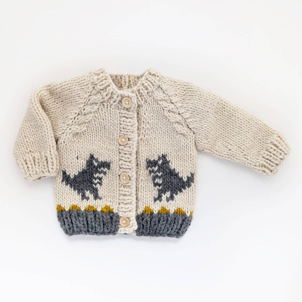 Huggalugs Cardigan Sweater in T-Rex