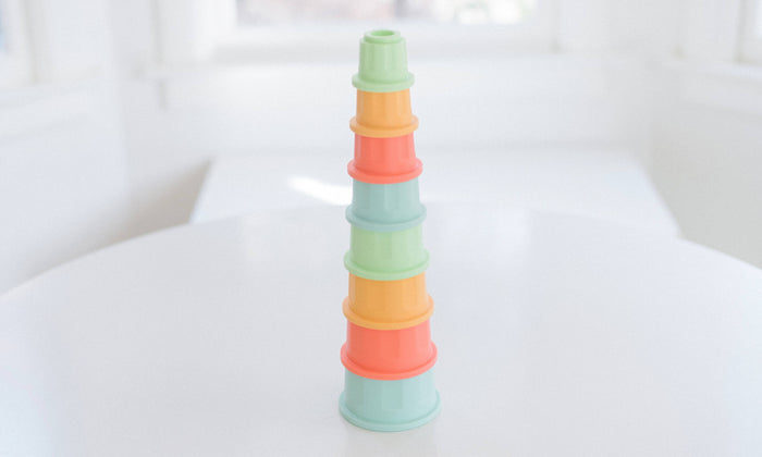 Bannor Toys Silicone Stacking Cups and Bath Toys
