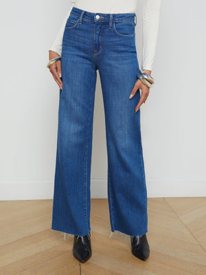 L'Agence Scottie Wide Leg Jean in Apollo