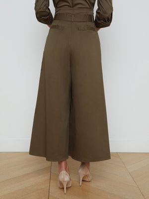 L'Agence Lowen Paperbag Crop Pant Pine