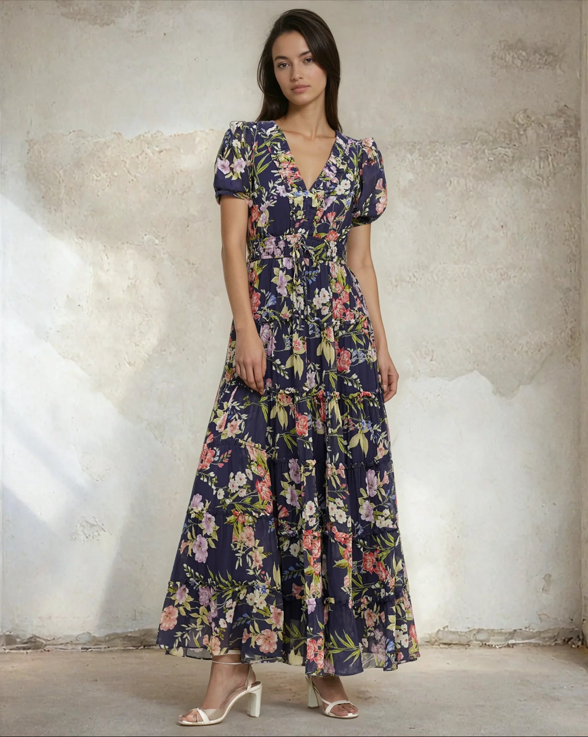 chinese dress ladies Shop Chelsea Maxi Dress in Rose