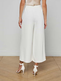 L'Agence Novalynn Cropped Pleated in White