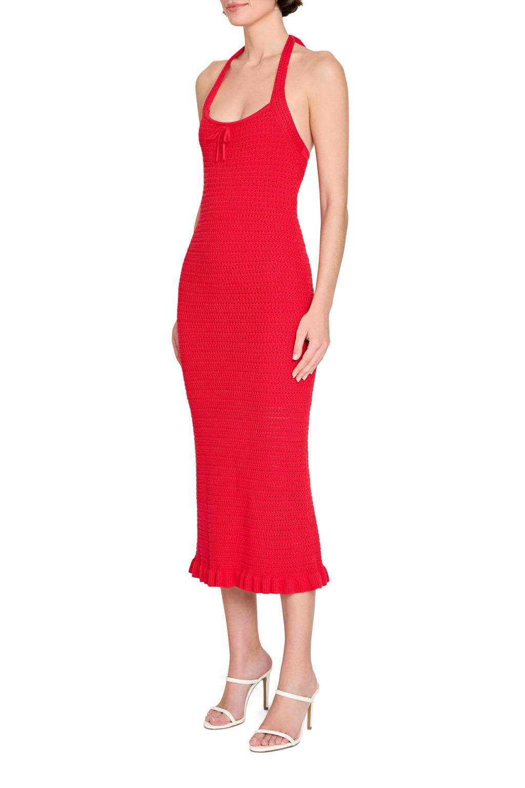 Amanda Uprichard Valentini Dress in Crimson