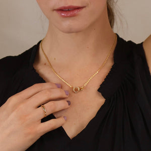 GoldFi 18k Gold Filled Linked CZ Necklace