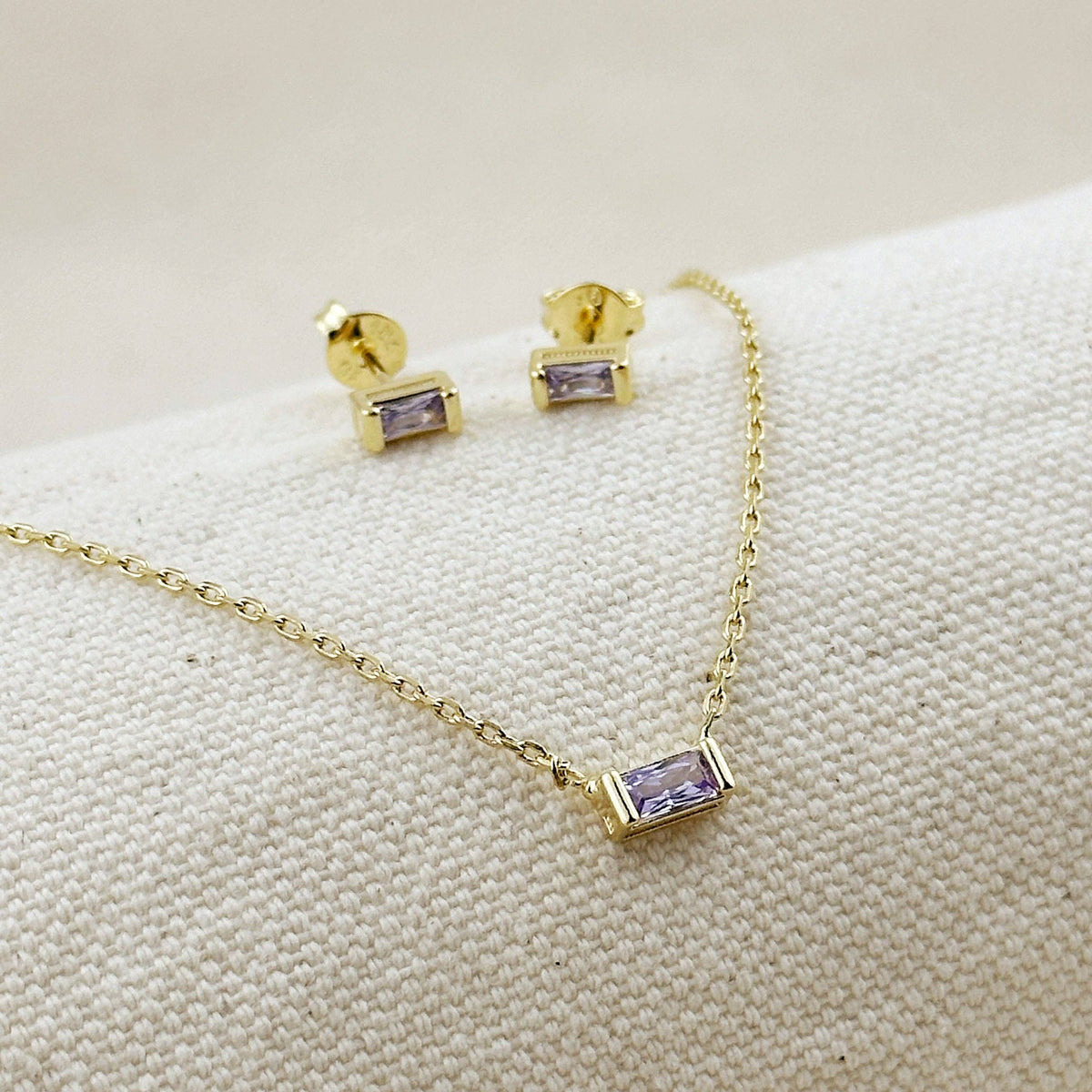 GoldFi 18k Gold Filled Celebration Birthstone Earrings