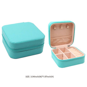 Sensibling Corp. Faux Leather Portable Square Jewelry Box