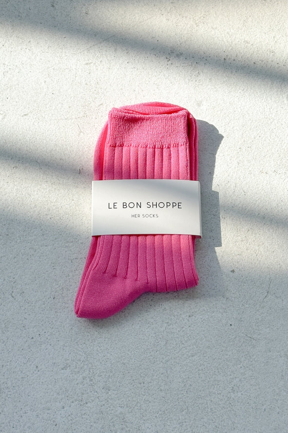 Le Bon Shoppe Her Socks Mercerized Combed Cotton Rib