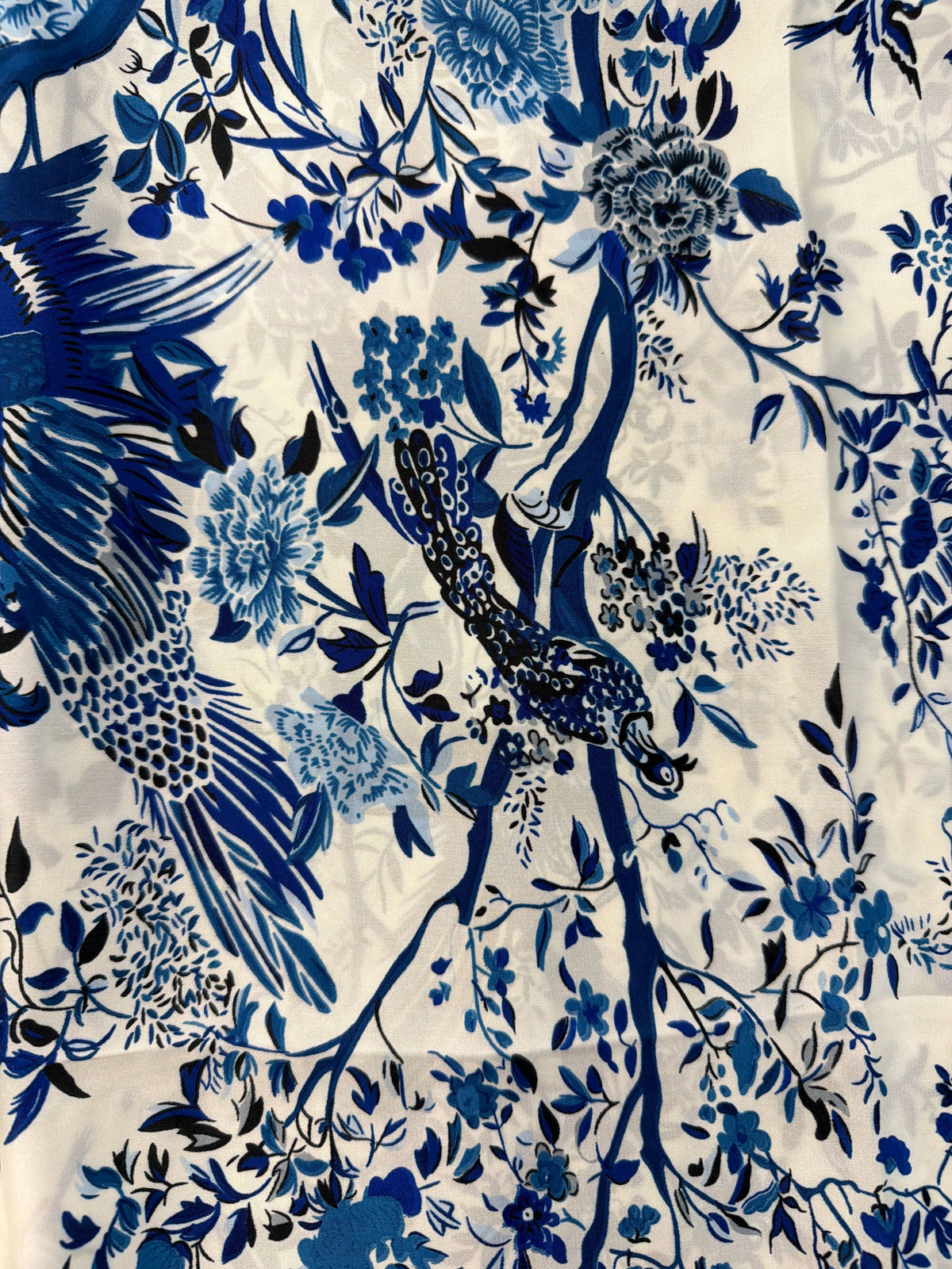 German Fuentes Handbags - Big Floral and Bird Rectangular Scarves