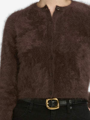 Frame The Teddy Cardigan in Coffee