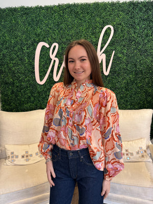 SUNCOO Paris Leya Blouse in Blush