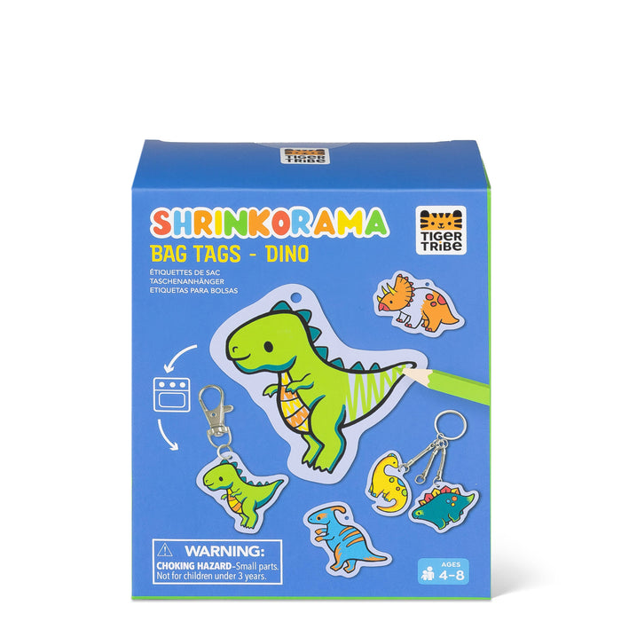 Tiger Tribe Shrinkorama Dino Bag Tags