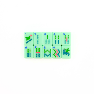My Fair Mahjong Anywhere Series Mini Mahjong Set in Green