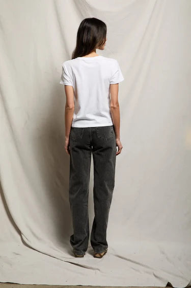 perfectwhitetee Recycled Cotton Lisa Slim Crew Tee - Multiple Colors!