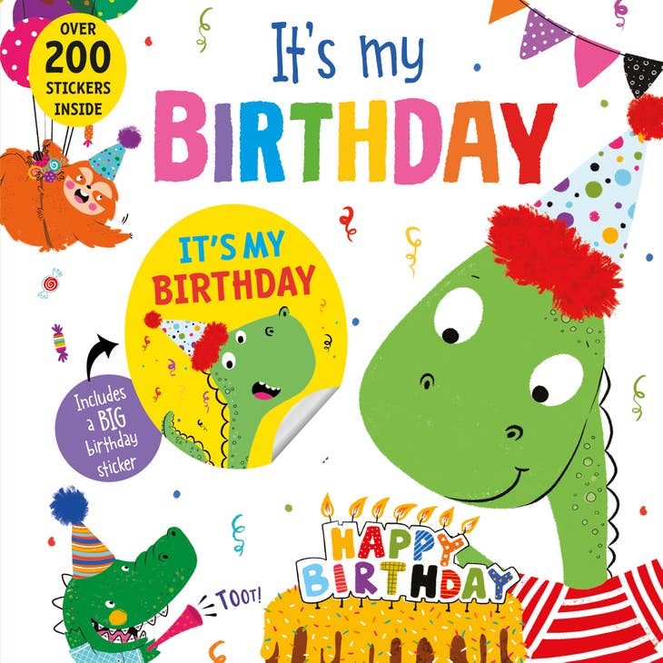 Sourcebooks Dinosaur Birthday Sticker Book