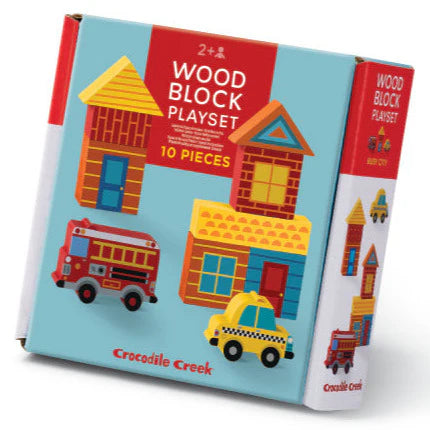 Crocodile Creek Build + Play Mini Wood Blocks - Multiple Styles!