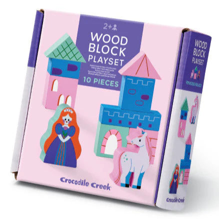 Crocodile Creek Build + Play Mini Wood Blocks - Multiple Styles!