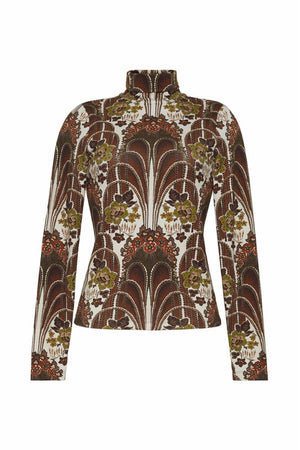 Cara Cara Piper Top in Fontaine Olive
