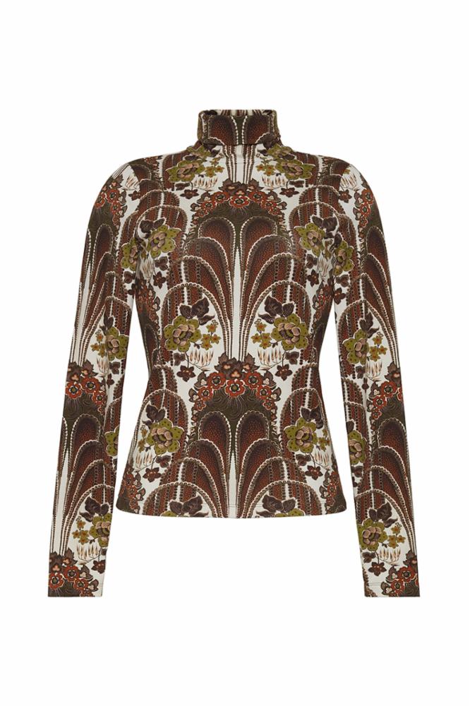 Cara Cara Piper Top in Fontaine Olive