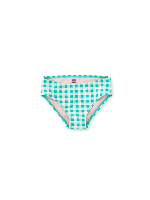 Tea Collection Bikini Swim Bottom in Garden Party Check