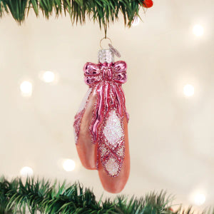 Old World Christmas Ballet Toe Shoes Ornament