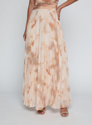 TORIN PLEATED MAXI SKIRT