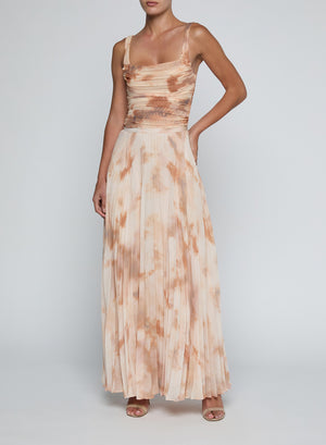 TORIN PLEATED MAXI SKIRT