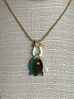 Forever Blythe Lurex Collection Three Little Fishes Necklace - Multiple Styles!
