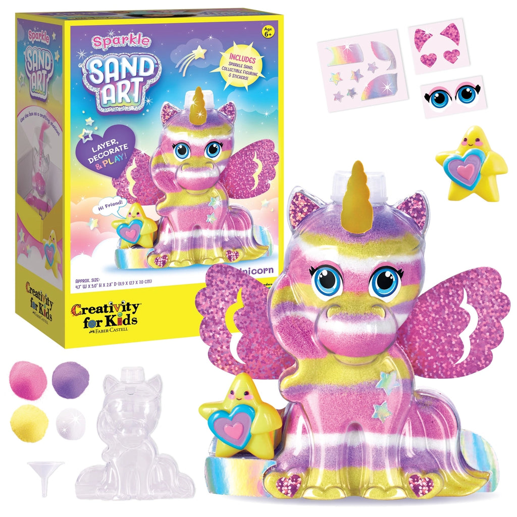 Faber-Castell Sparkle Sand Art Unicorn Diy Craft Kit