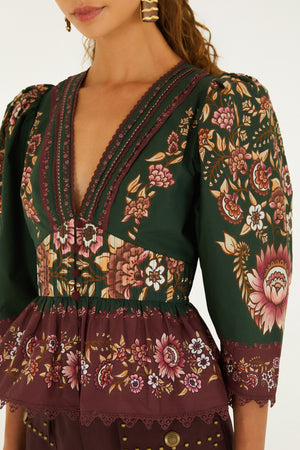 DANIELA GREEN BLOUSE