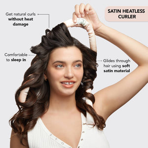 KITSCH Satin Heatless Curling Set Sunset Tie Dye