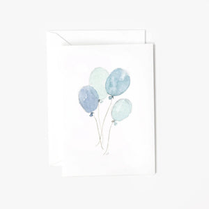 emily lex studio Blue Balloons Mini Enclosure Card
