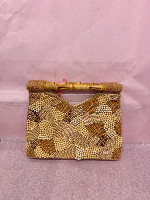 Tiana Bamboo Cut Out Handle Purse - Multiple Colors!