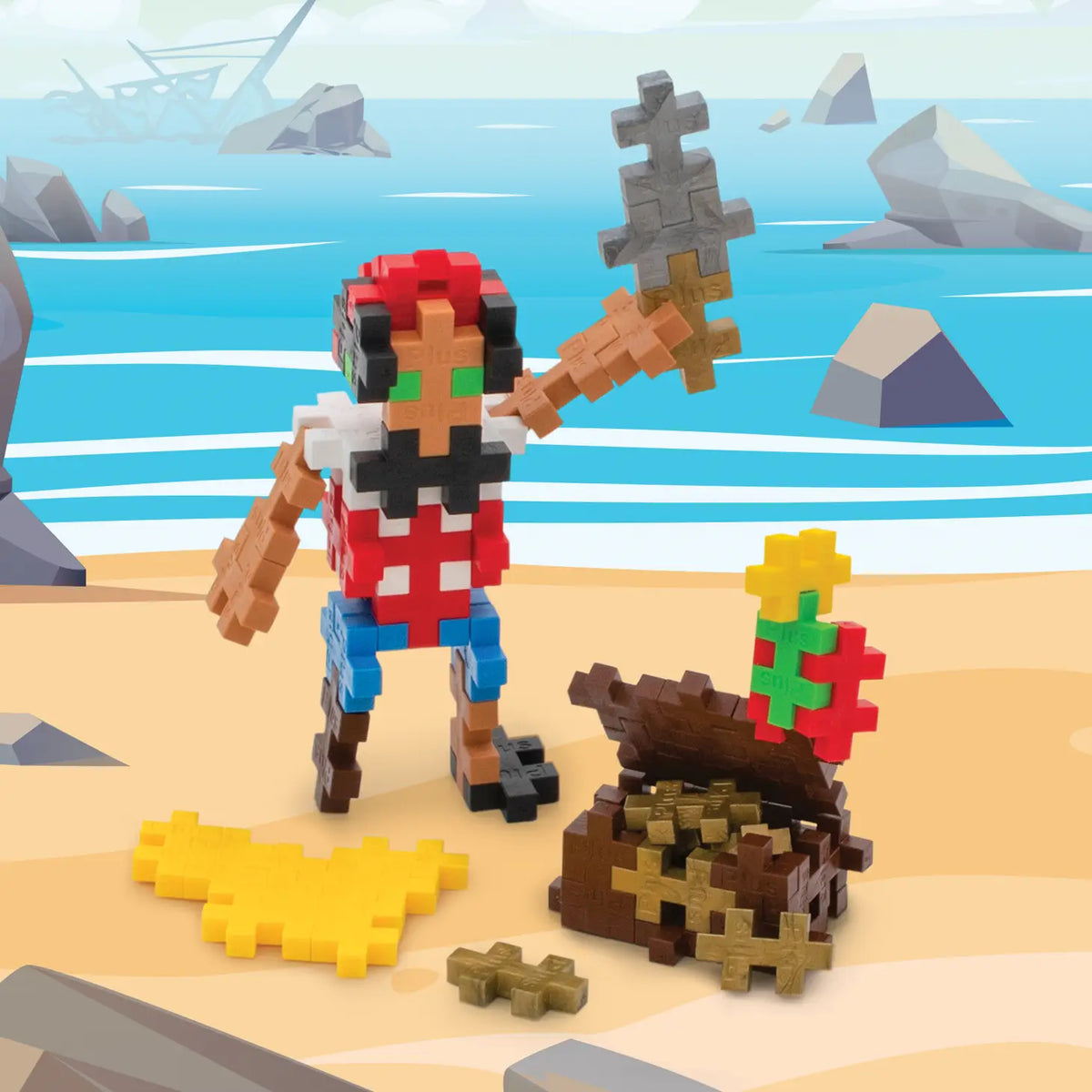 Plus-Plus 70 Piece Tube in Pirate