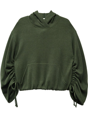 Fifteen Twenty Makenna Bubble Sweatshirt in Olive