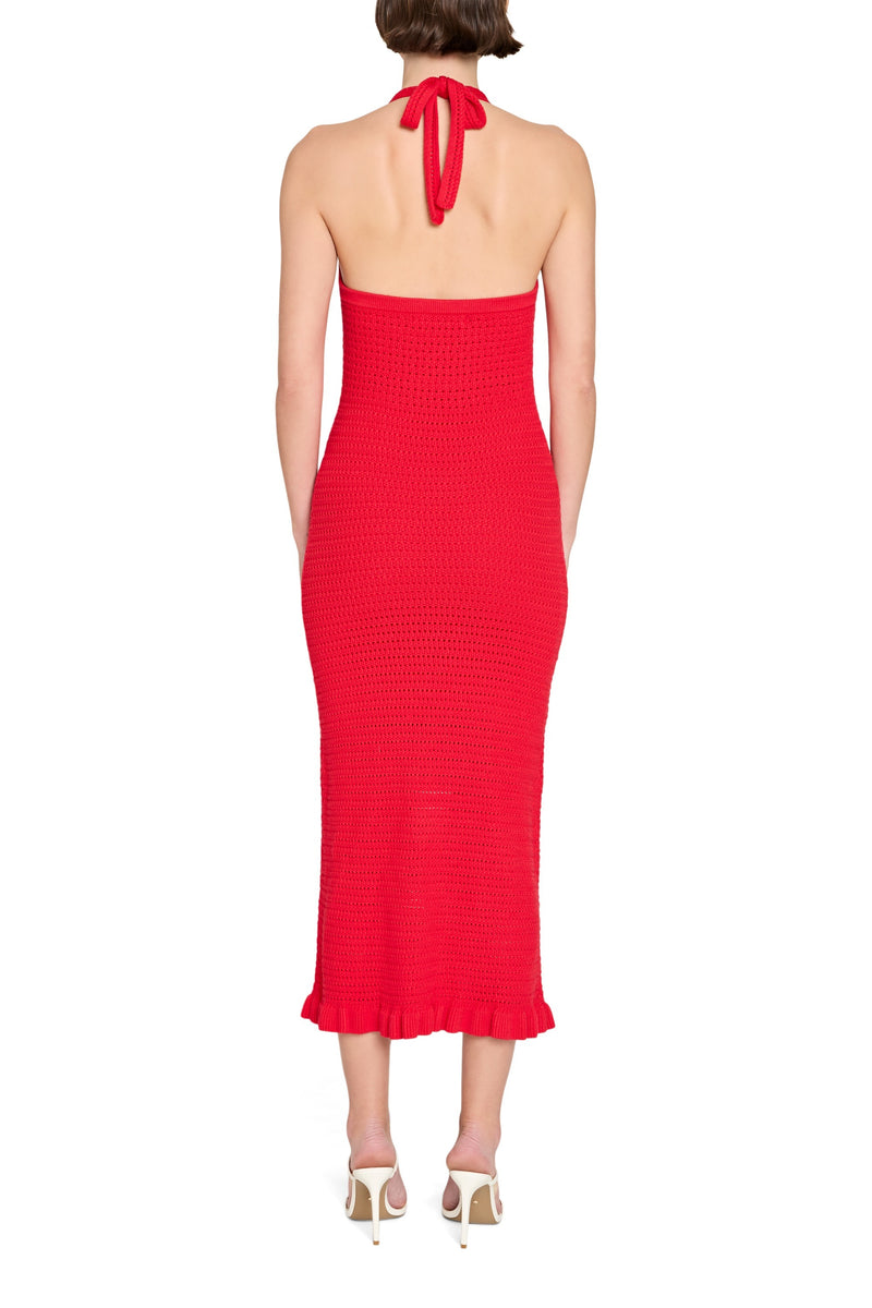 Amanda Uprichard Valentini Dress in Crimson
