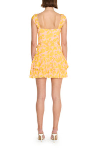 Amanda Uprichard Kendra Skort Romper in Narcissus