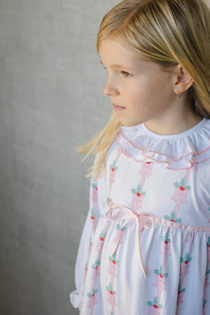 Sal & Pimenta Pink Mistletoe Nightgown