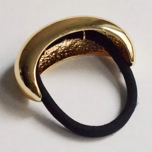 Nar'sha Wide Crescent Metal Cuff Hair Tie