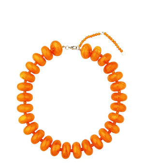 Gemelli - Bailey Chunky Beaded Necklace- Orange