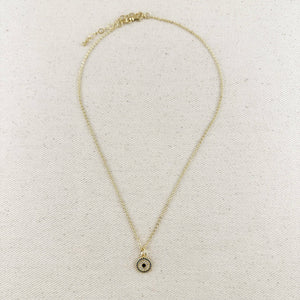 GoldFi 18k Gold Filled Protection Mandala Necklace