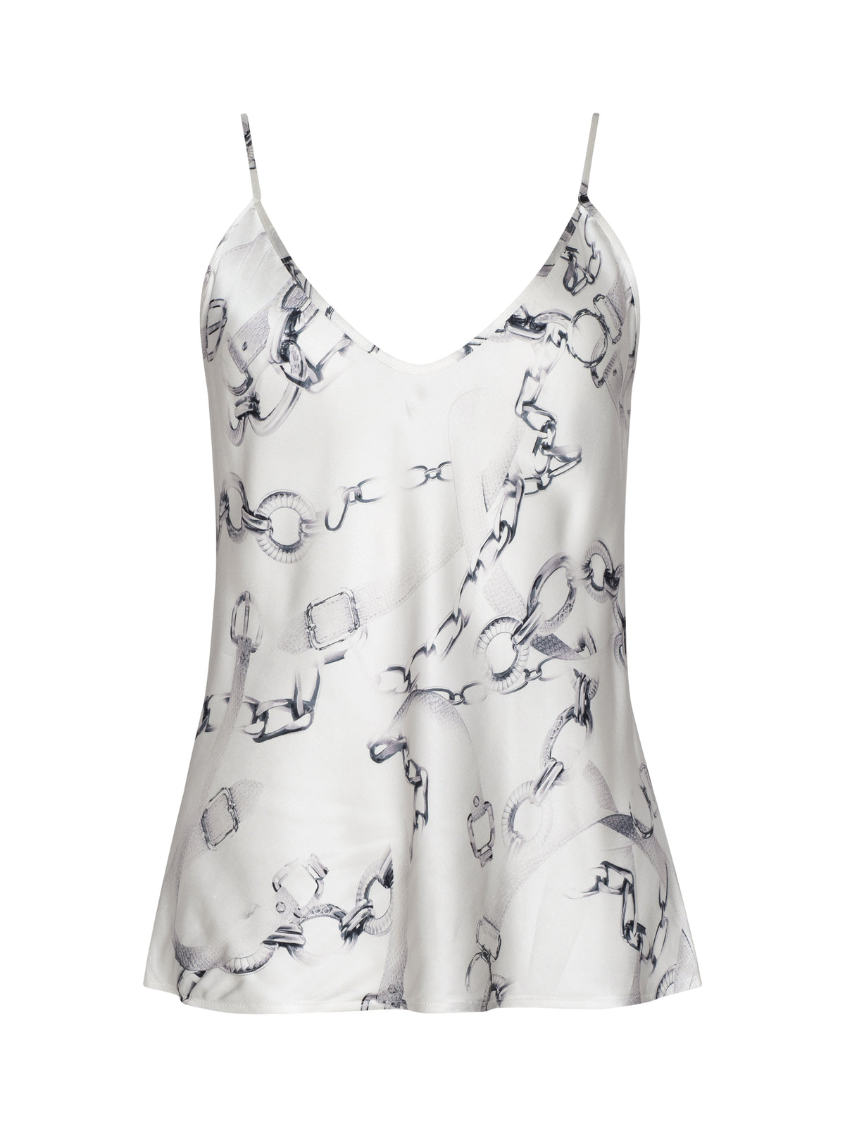 L'Agence Lexi Camisole in Ivory/Grey