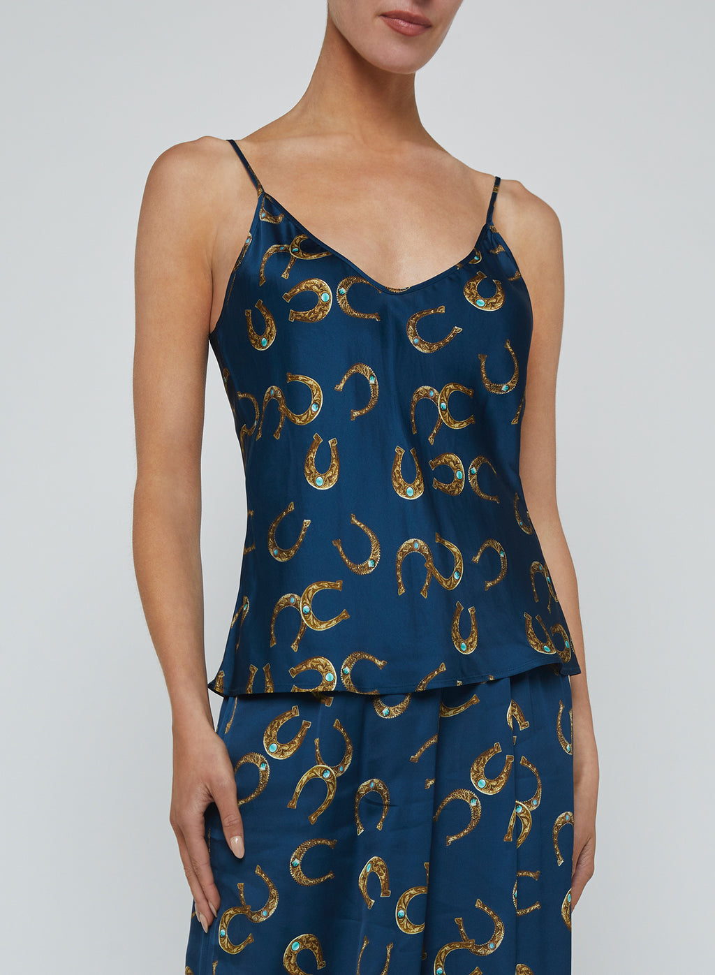 L'Agence Lexi Camisole in Midnight Multi Horseshoe