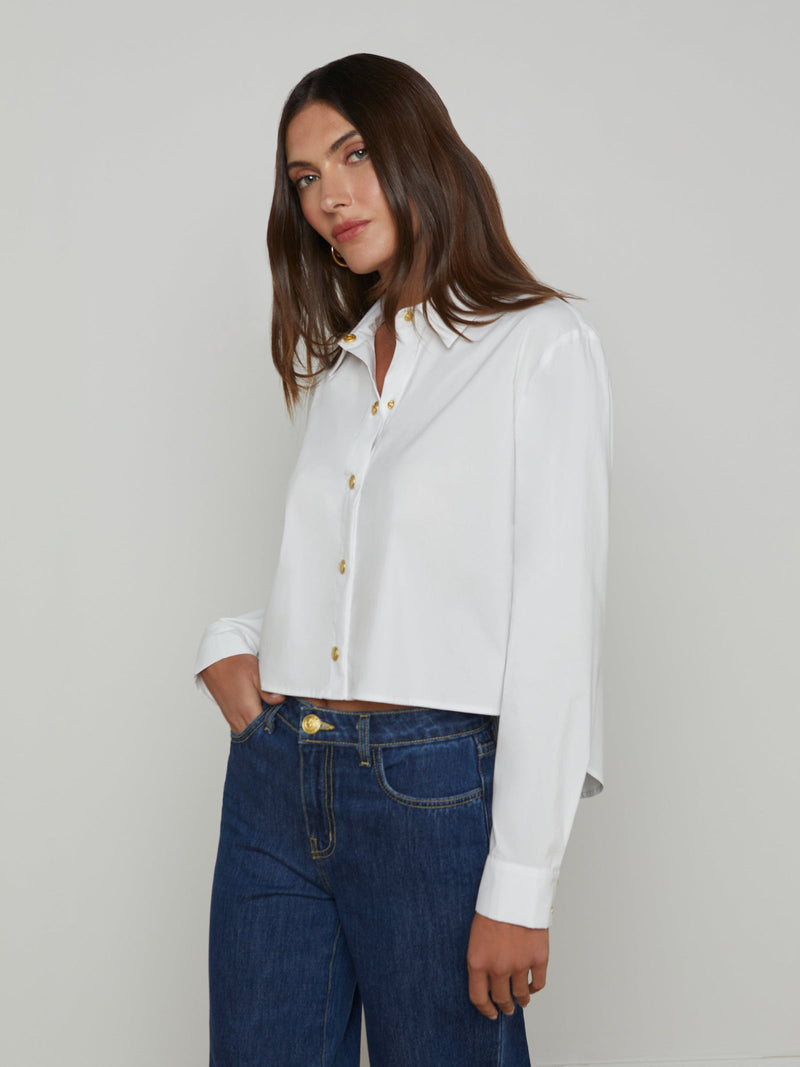 L'Agence Cosette High-Low Button Down Shirt
