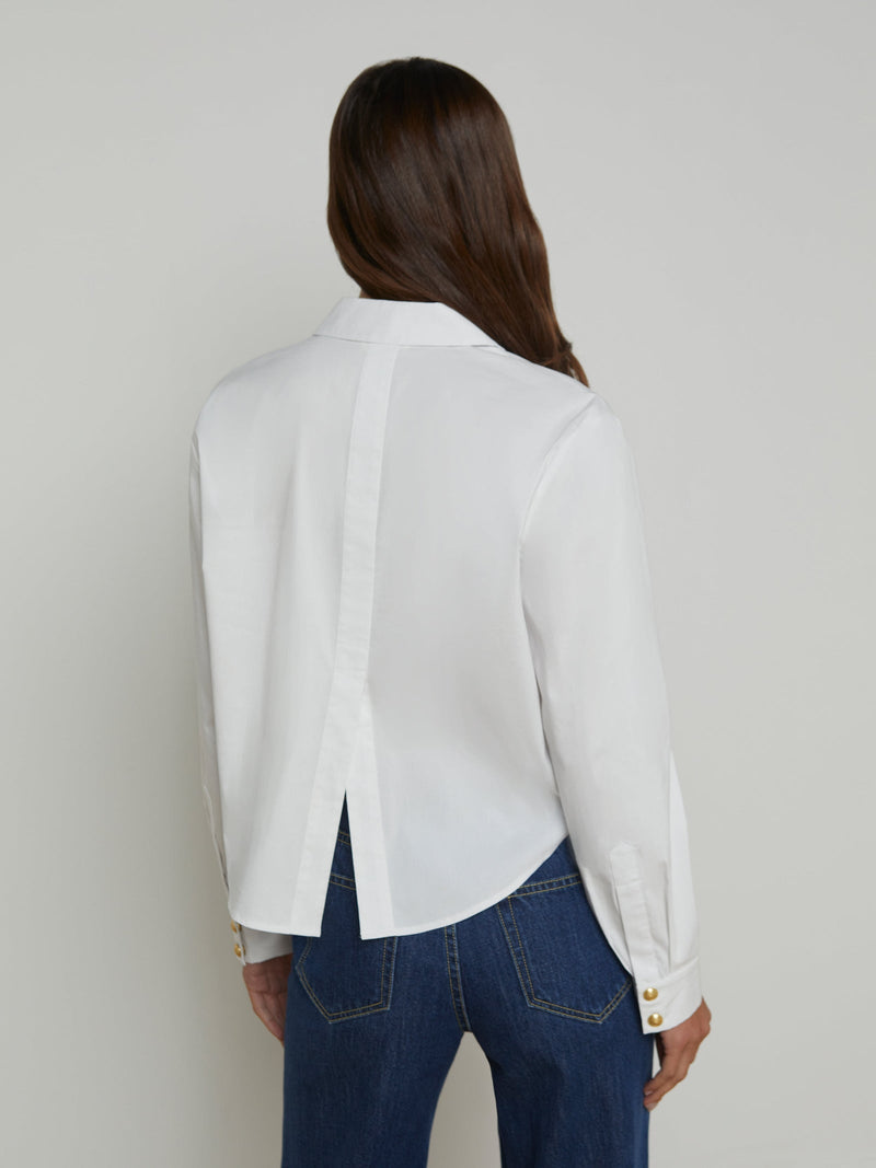 L'Agence Cosette High-Low Button Down Shirt